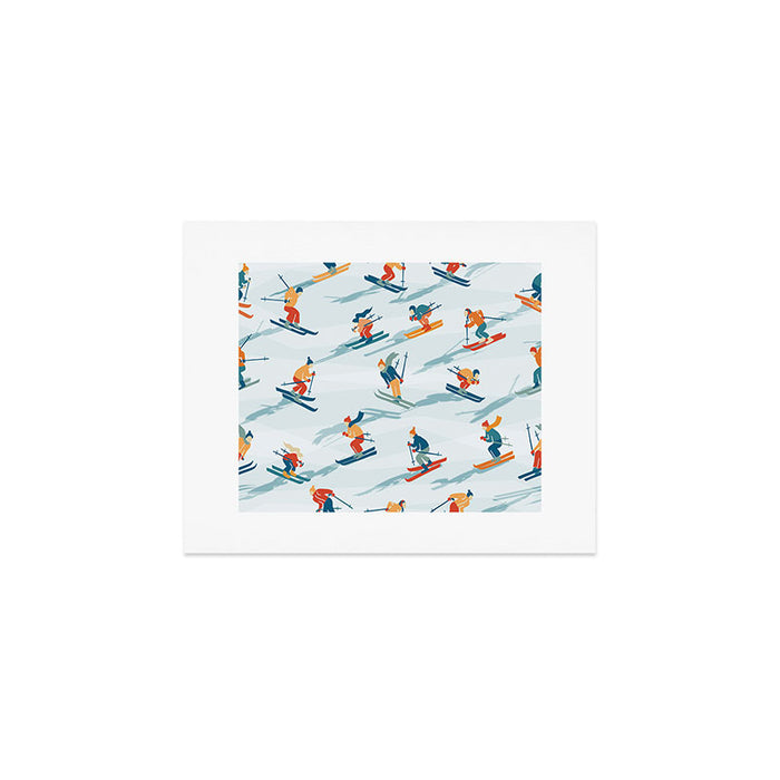 Retro Sportive Ski alpine light Art Print Gallery Image 1
