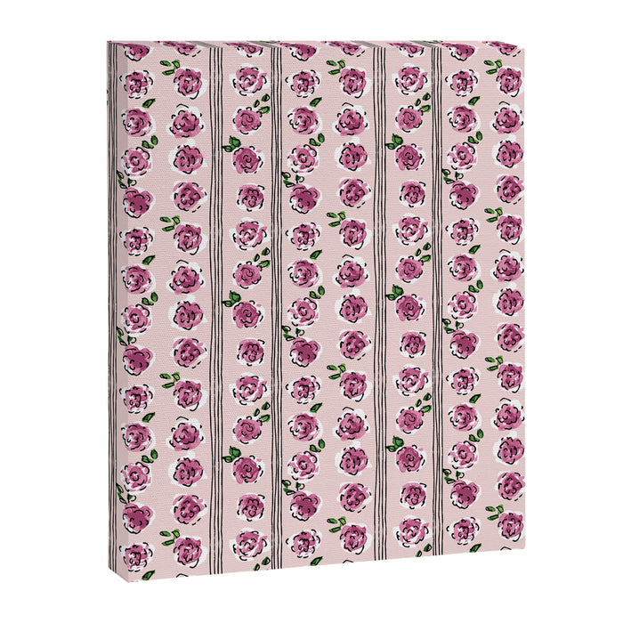 romantic rose pattern - sweet midcentury flowers Canvas Print Gallery Image 1