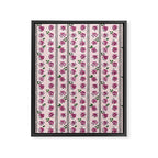 romantic rose pattern - sweet midcentury flowers Framed Canvas Print Gallery Image 6