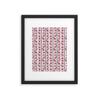 romantic rose pattern - sweet midcentury flowers Framed Art Print Gallery Image 5
