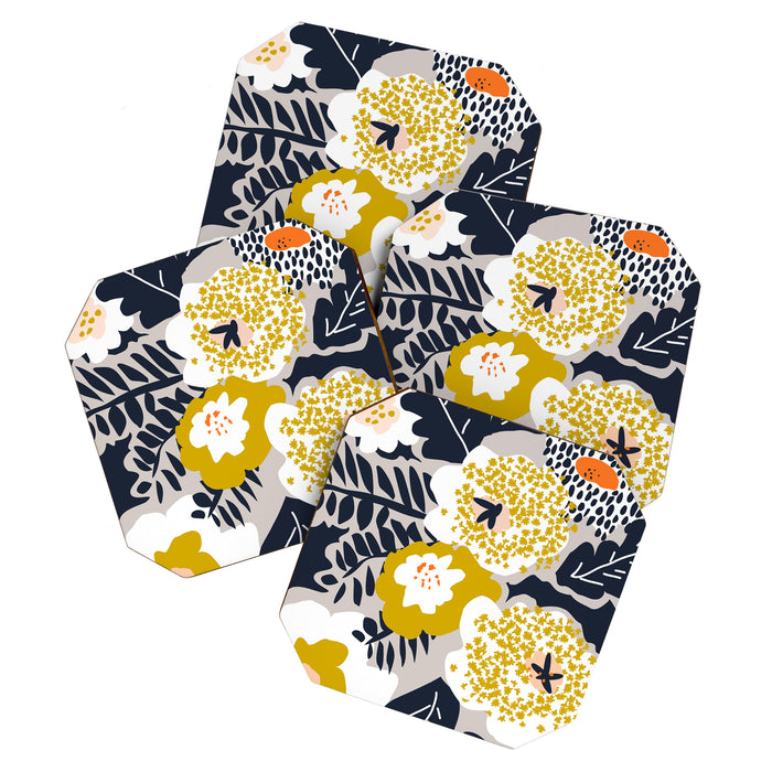 Scandinavian flowers greet you Coaster Gallery Image 1
