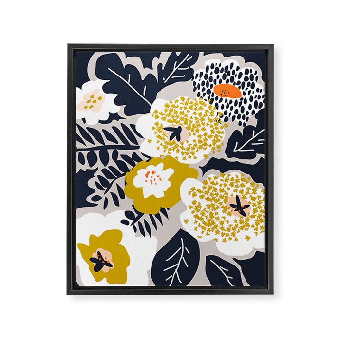 Scandinavian flowers greet you Framed Canvas Print Gallery Image 1