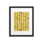 Songbirds sitting in the birchwood Framed Art Print Gallery Image 6