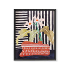 still life  with a vase in modern style, Gouache painting no.13 Framed Canvas Print Gallery Image 6