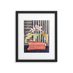 still life  with a vase in modern style, Gouache painting no.13 Framed Art Print Gallery Image 5
