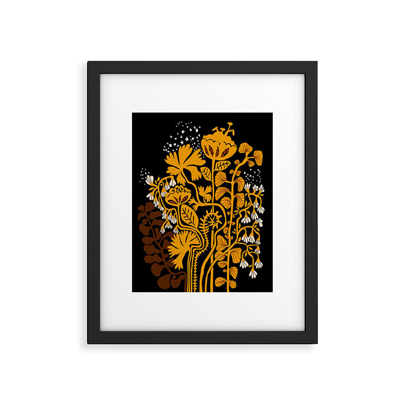 Stockholm garden autumn night Framed Art Print Gallery Image 5
