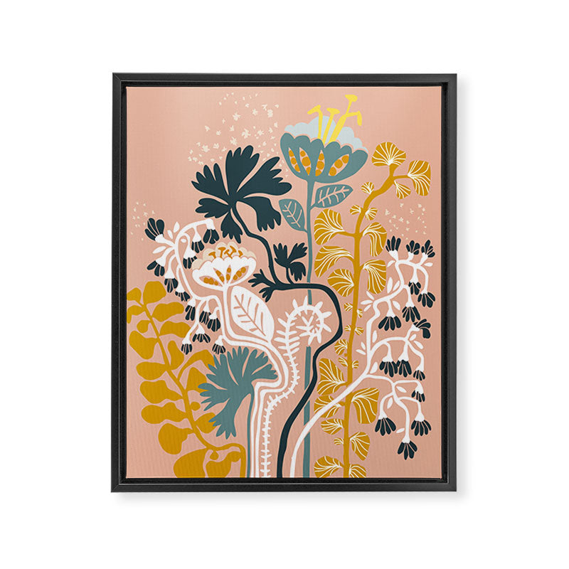 Stockholm garden day blush Framed Canvas Print Gallery Image 6