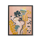 Stockholm garden day blush Framed Canvas Print Gallery Image 6