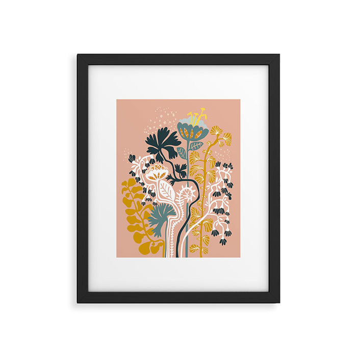 Stockholm garden day blush Framed Art Print Gallery Image 1