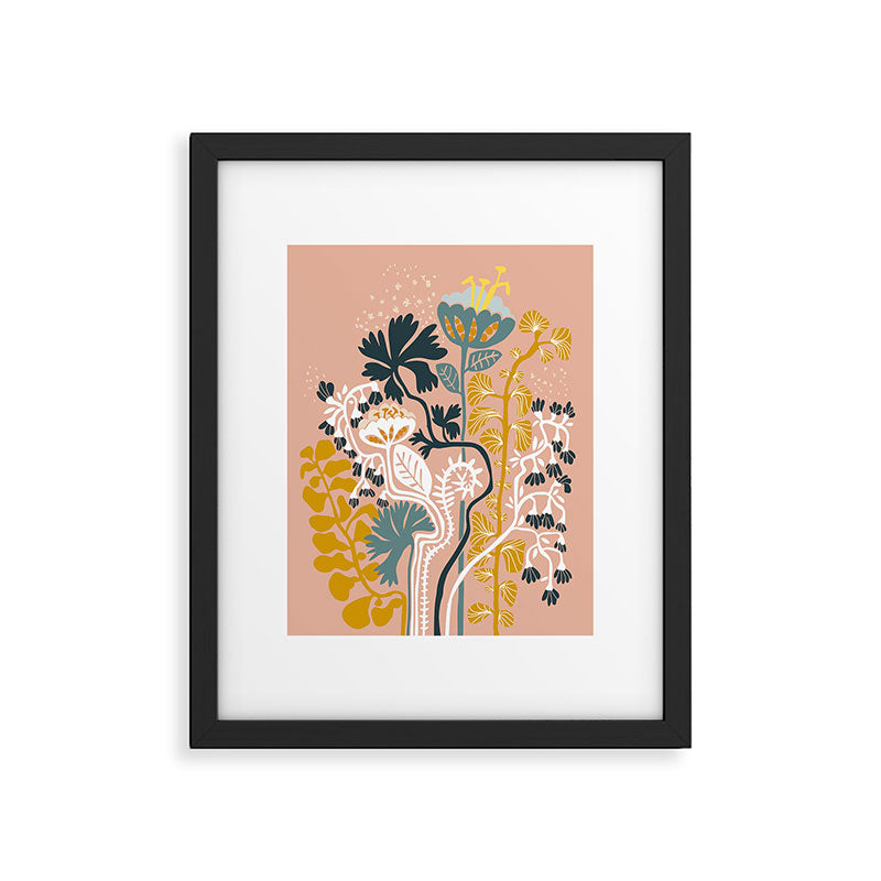 Stockholm garden day blush Framed Art Print Gallery Image 5