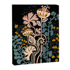 Stockholm garden night black and blue Canvas Print Gallery Image 6
