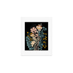 Stockholm garden night black and blue Art Print Gallery Image 1