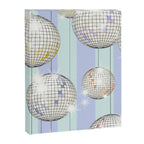 Striped Party Disco Ball Mint Canvas Print Gallery Image 6