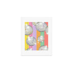 Striped Party Disco Ball muliticolor Art Print Gallery Image 1
