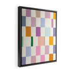 Summer check handdrawn Framed Canvas Print Gallery Image 2