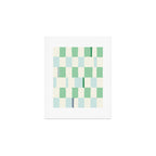 Summer check handdrawn mint Art Print Gallery Image 1