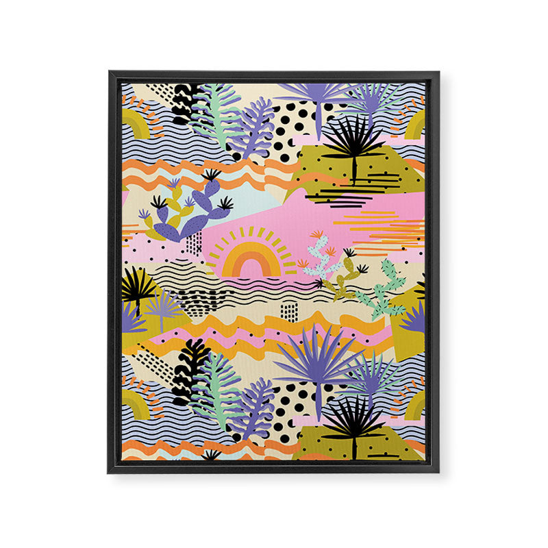 Summer in Palm Springs Framed Canvas Print Gallery Image 8