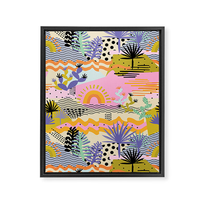 Summer in Palm Springs Framed Canvas Print Gallery Image 1
