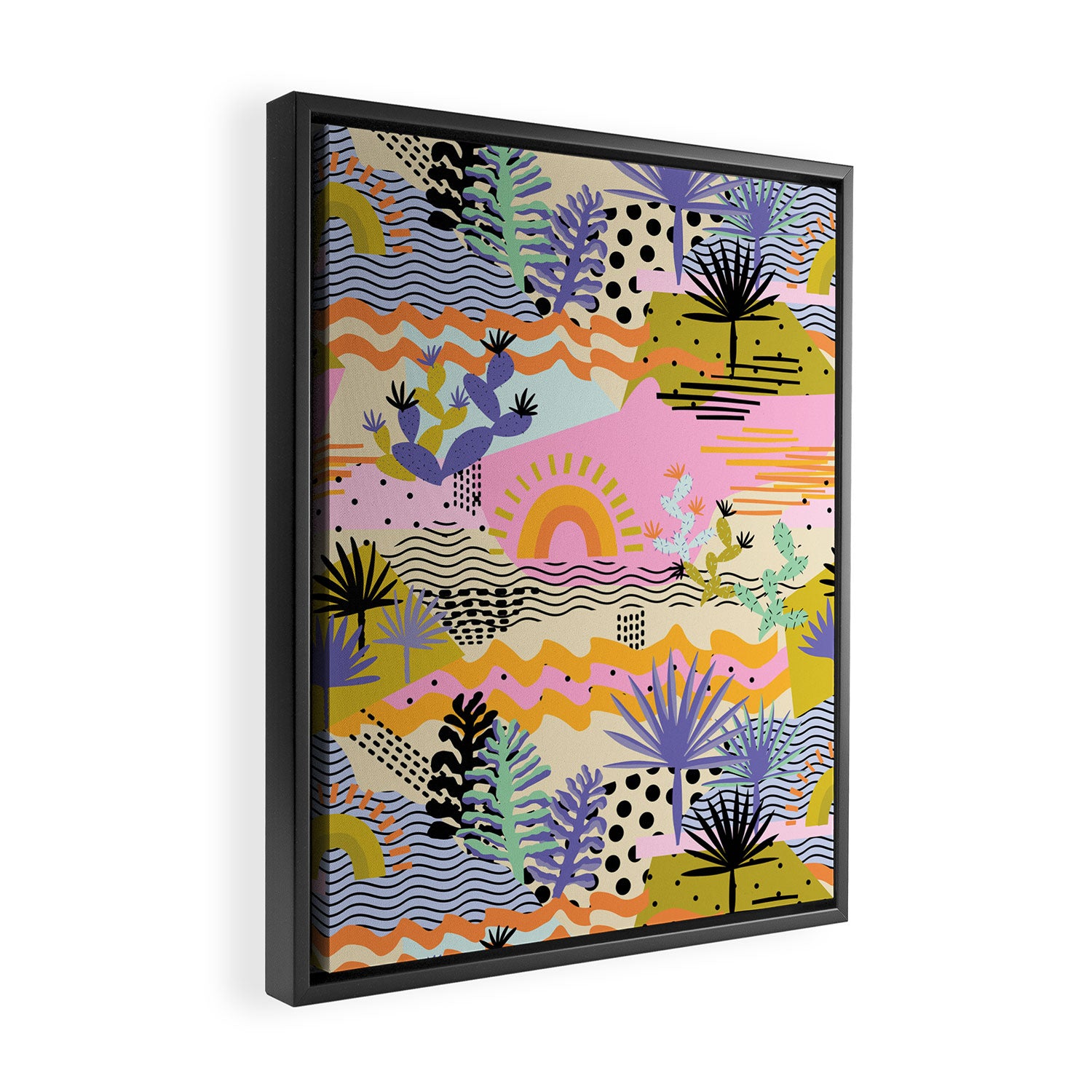 Summer in Palm Springs Framed Canvas Print Gallery Image 2