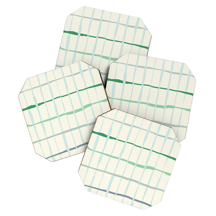 Summer lines mint Coaster Gallery Image 1