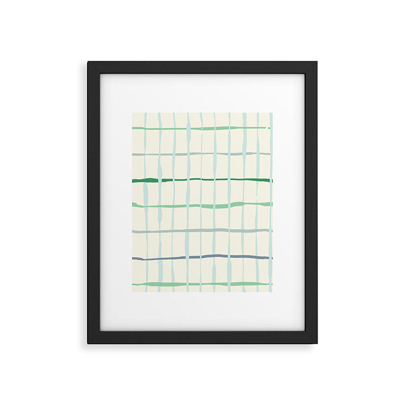 Summer lines mint Framed Art Print Gallery Image 4