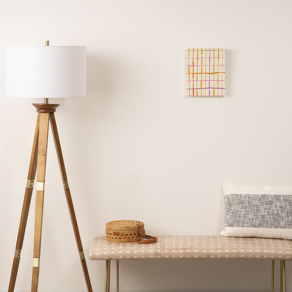 Summer lines orange Canvas Print Gallery Image 2