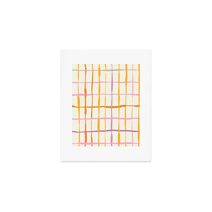 Summer lines orange Art Print Gallery Image 1