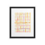 Summer lines orange Framed Art Print Gallery Image 4