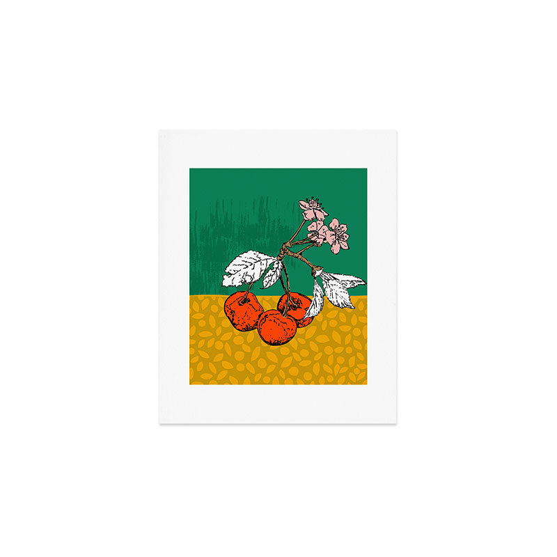 Super fruits - Cherry for Passion and love Art Print Gallery Image 1