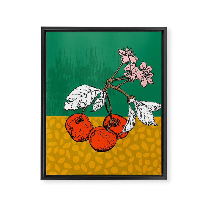 Super fruits - Cherry for Passion and love Framed Canvas Print Gallery Image 1