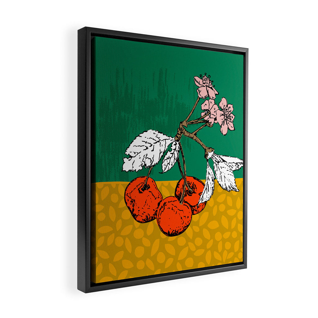 Super fruits - Cherry for Passion and love Framed Canvas Print Gallery Image 2