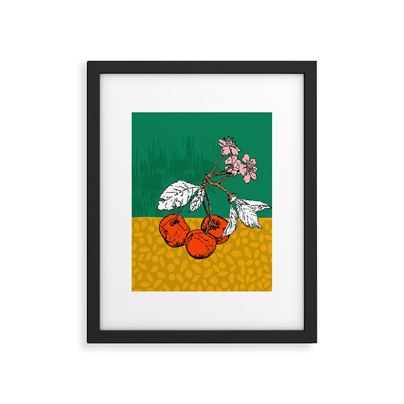 Super fruits - Cherry for Passion and love Framed Art Print Gallery Image 6