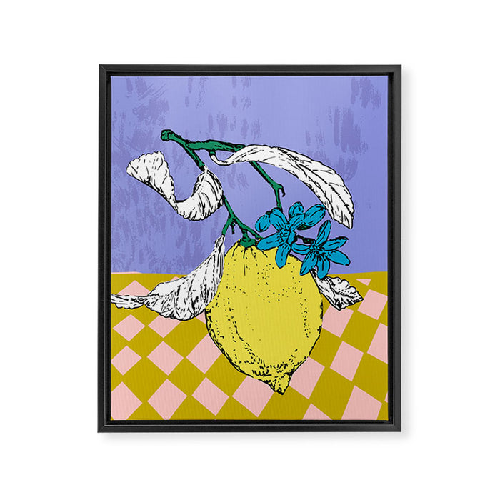 Super fruits - Lemon Fertility Framed Canvas Print Gallery Image 1