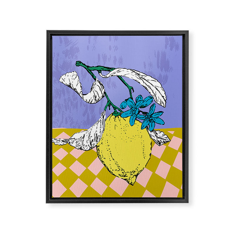 Super fruits - Lemon Fertility Framed Canvas Print Gallery Image 8