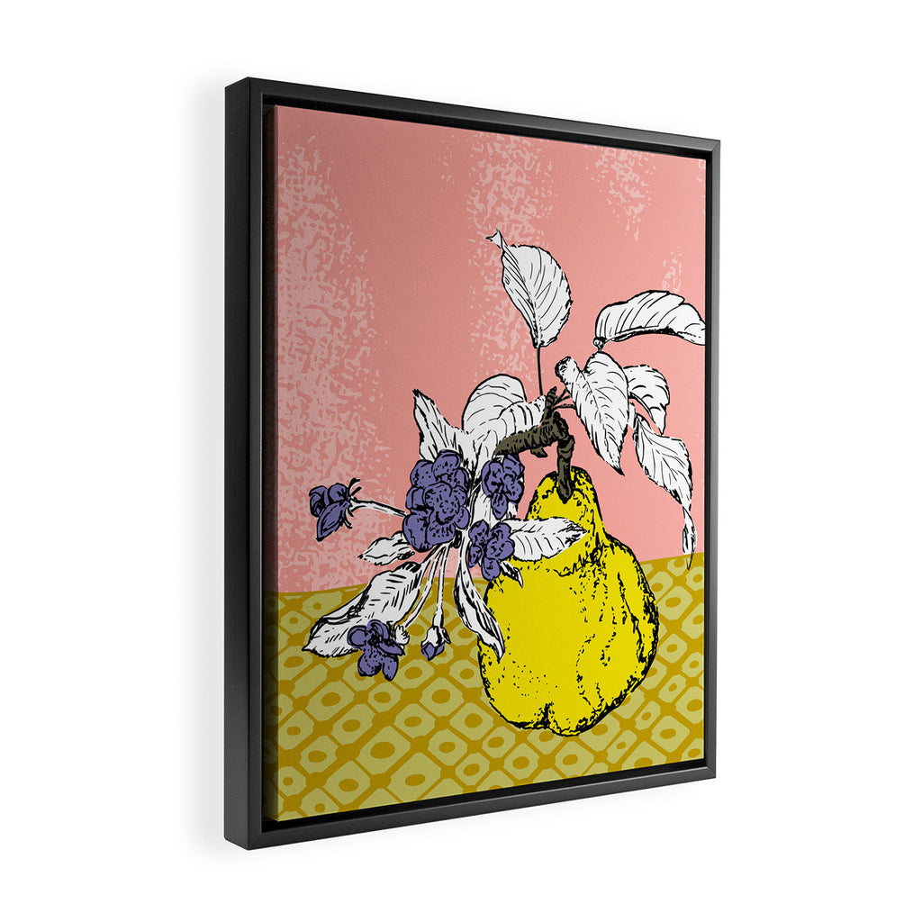 Super fruits - Pear  gift of the gods Framed Canvas Print Gallery Image 2