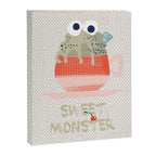 Sweet monster cupcake red Canvas Print Gallery Image 6