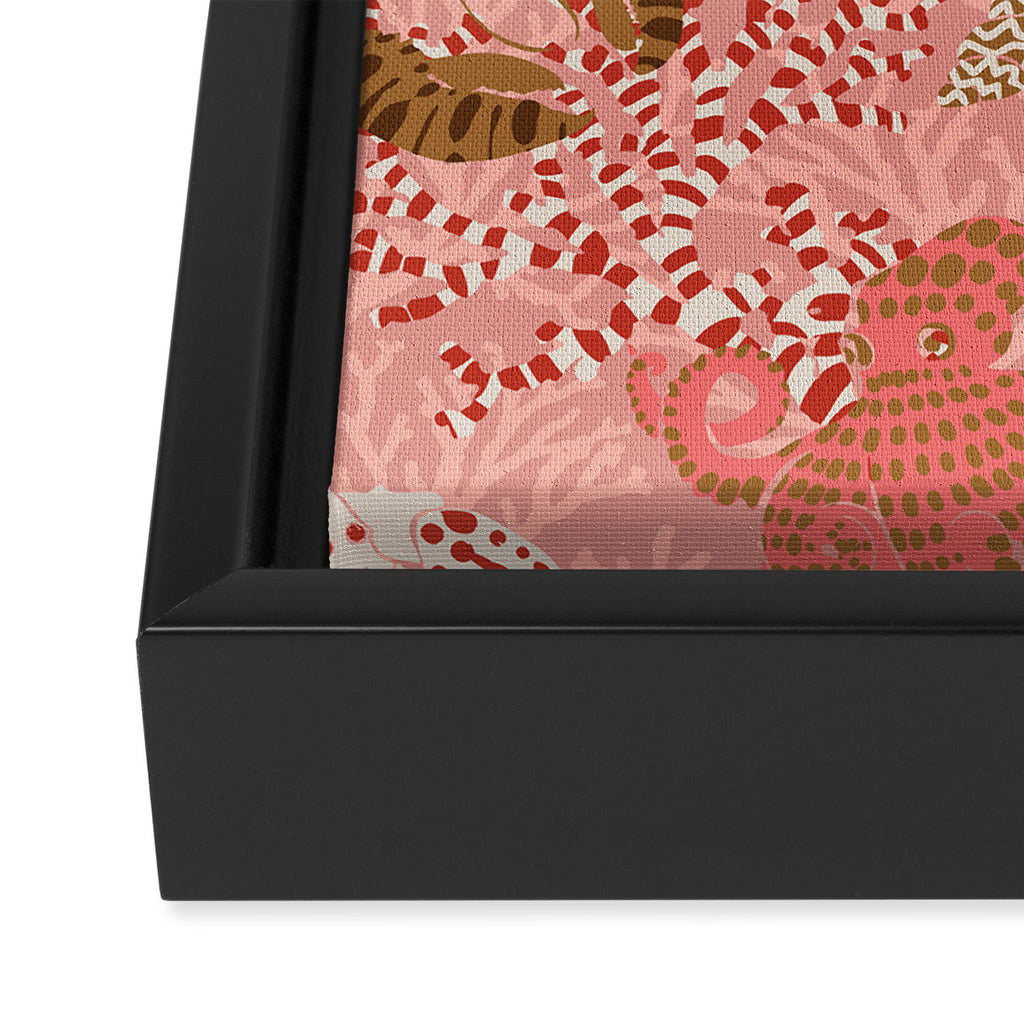 Vibrant coral reef Framed Canvas Print Gallery Image 3