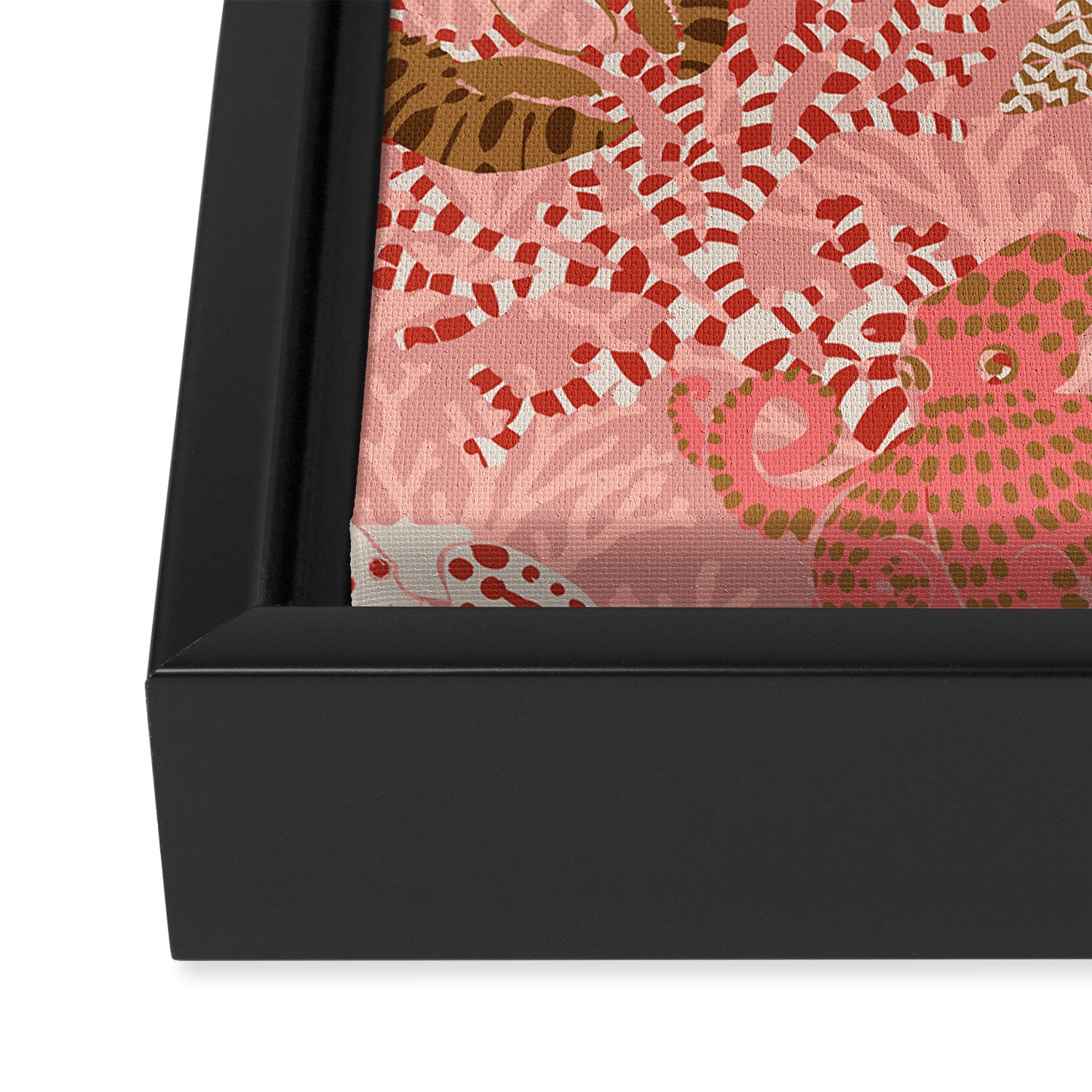 Vibrant coral reef Framed Canvas Print Gallery Image 3