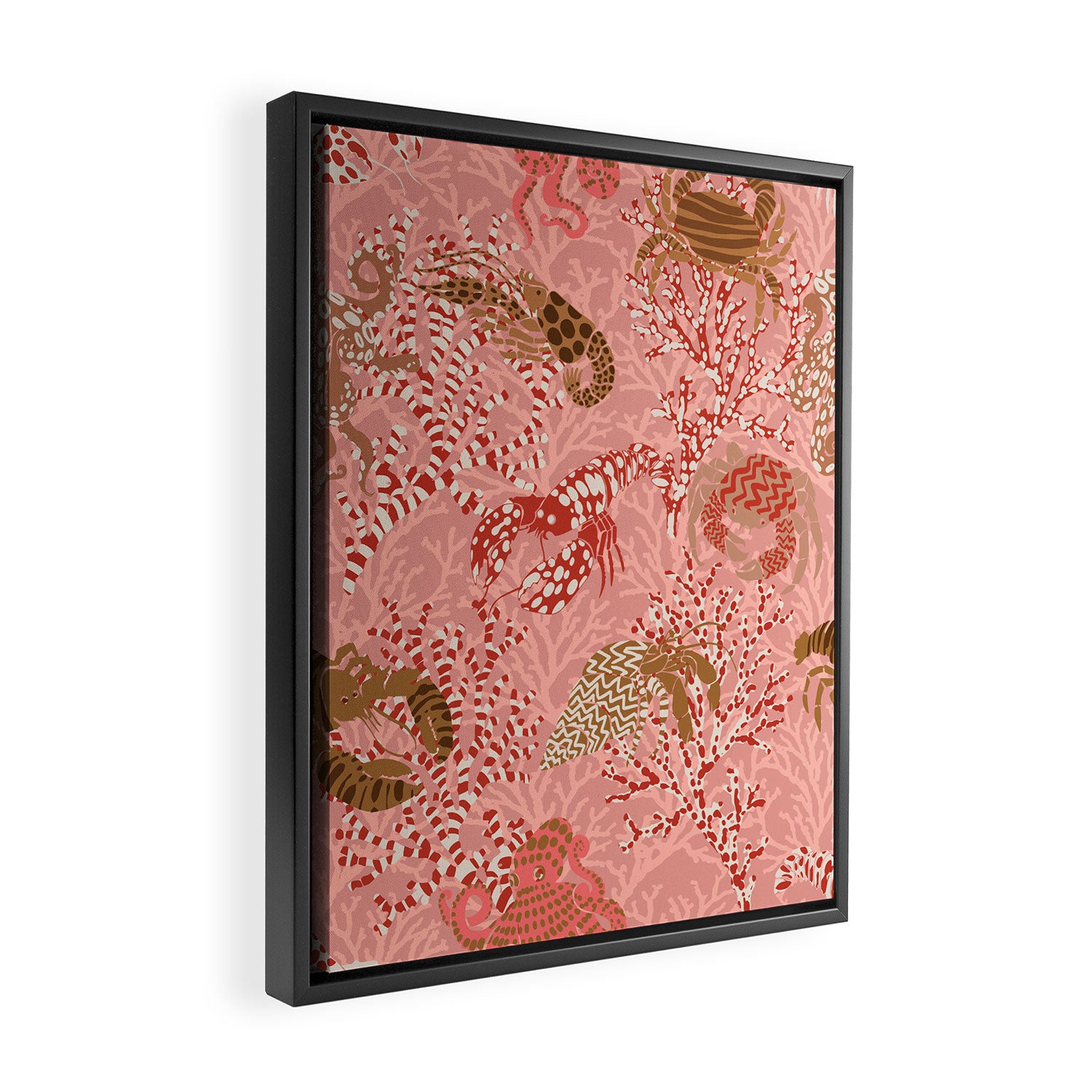 Vibrant coral reef Framed Canvas Print Gallery Image 2