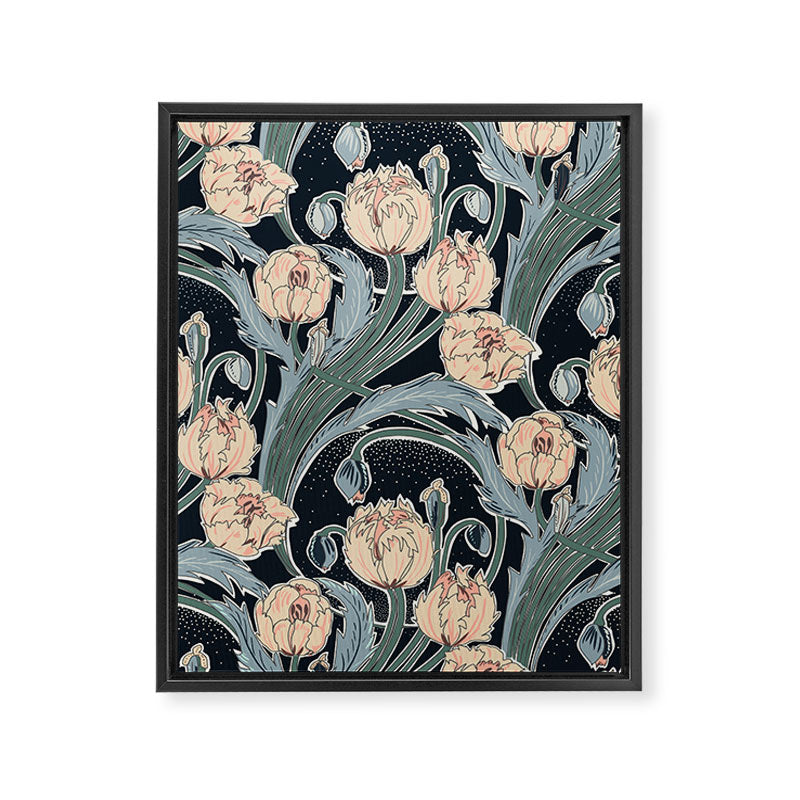 Victorian cottage nighty garden Framed Canvas Print Gallery Image 6