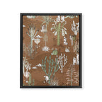 whimsical cactus earthy landscape Framed Canvas Print Gallery Image 6