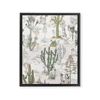 whimsical cactus landscape airy Framed Canvas Print Gallery Image 6