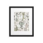 whimsical cactus landscape airy Framed Art Print Gallery Image 5