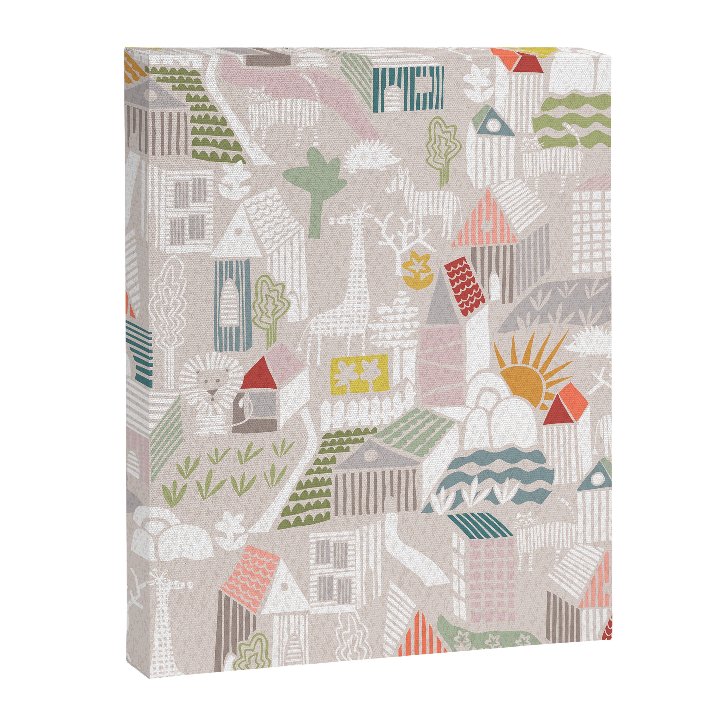 Wild animals hiding in the city Canvas Print Gallery Image 6