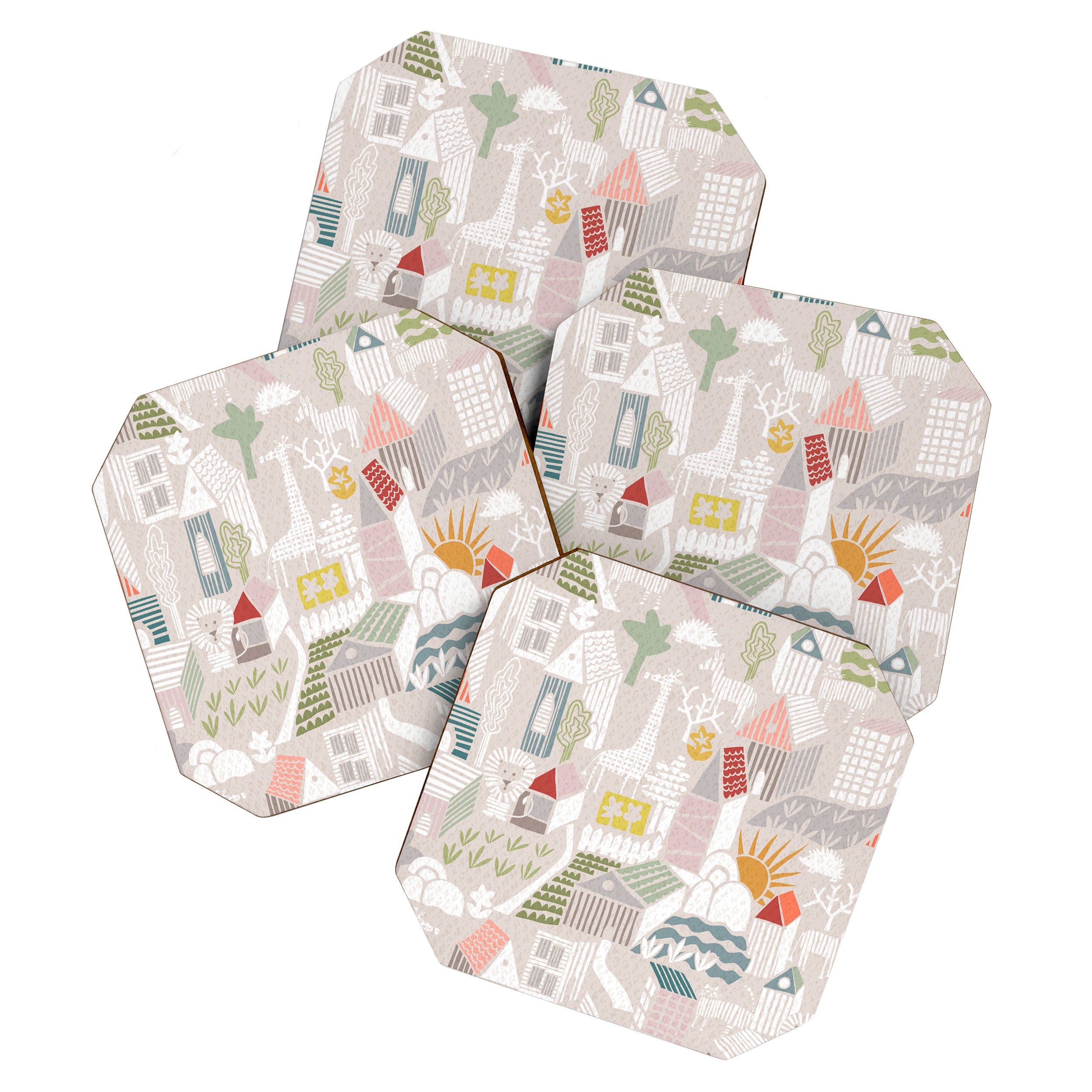 Wild animals hiding in the city Coaster Gallery Image 1