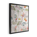 Wild animals hiding in the city Framed Canvas Print Gallery Image 2