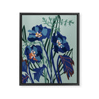 Wild flowers light â modern floral illustration Framed Canvas Print Gallery Image 6