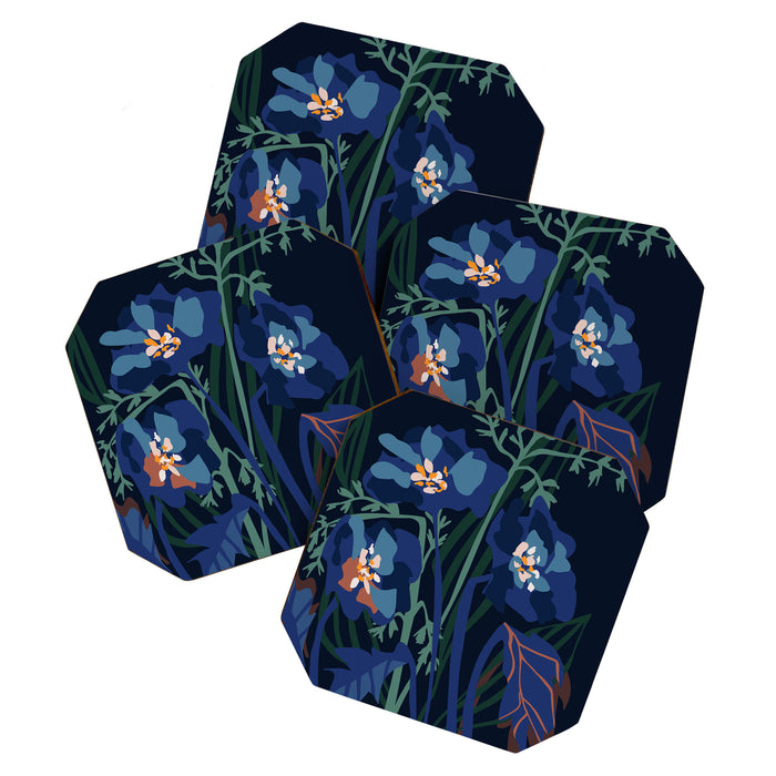 Wild flowers â modern floral illustration Coaster Gallery Image 1