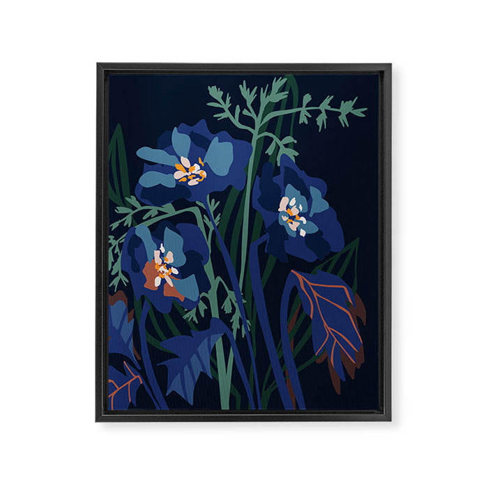 Wild flowers â modern floral illustration Framed Canvas Print Gallery Image 1