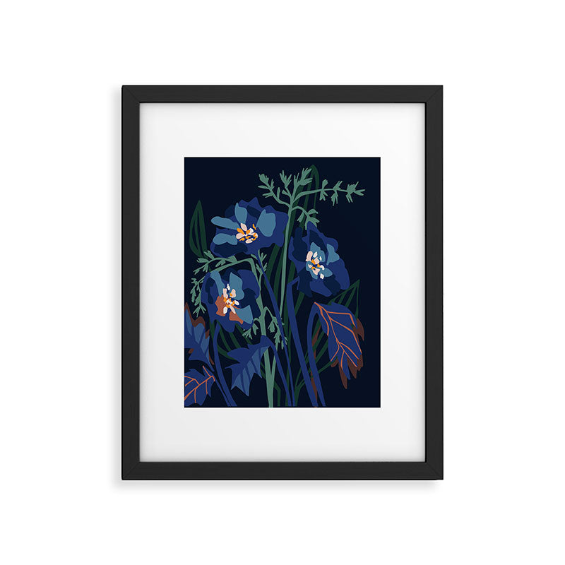 Wild flowers â modern floral illustration Framed Art Print Gallery Image 5